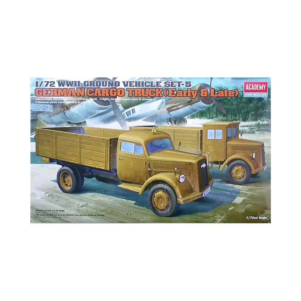 Academy German Cargo Truck (early & late)  1:72