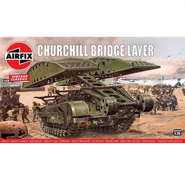 Airfix Military Vehicle Churchill Bridge Layer Vintage Classic 1:76