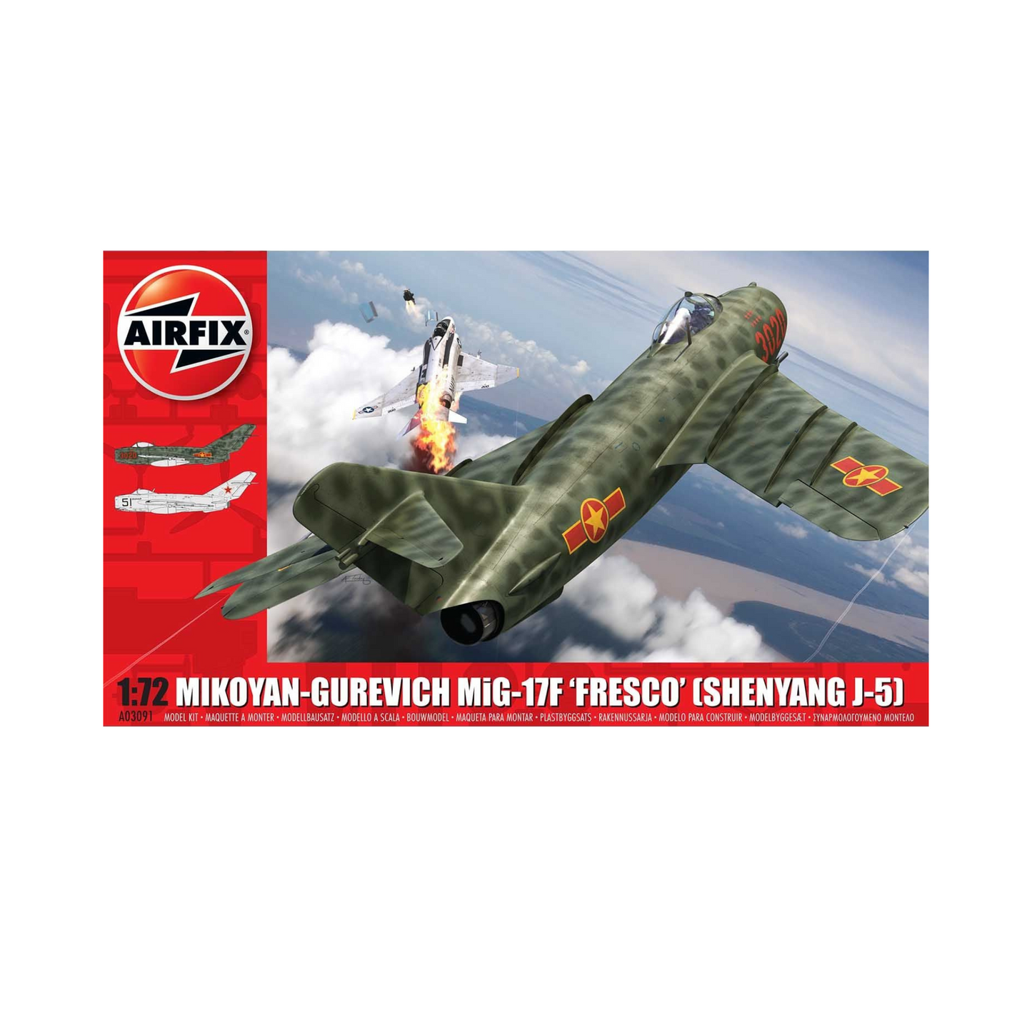 Airfix Aircraft Mikoyan Gurevich Mig 17F   1:72