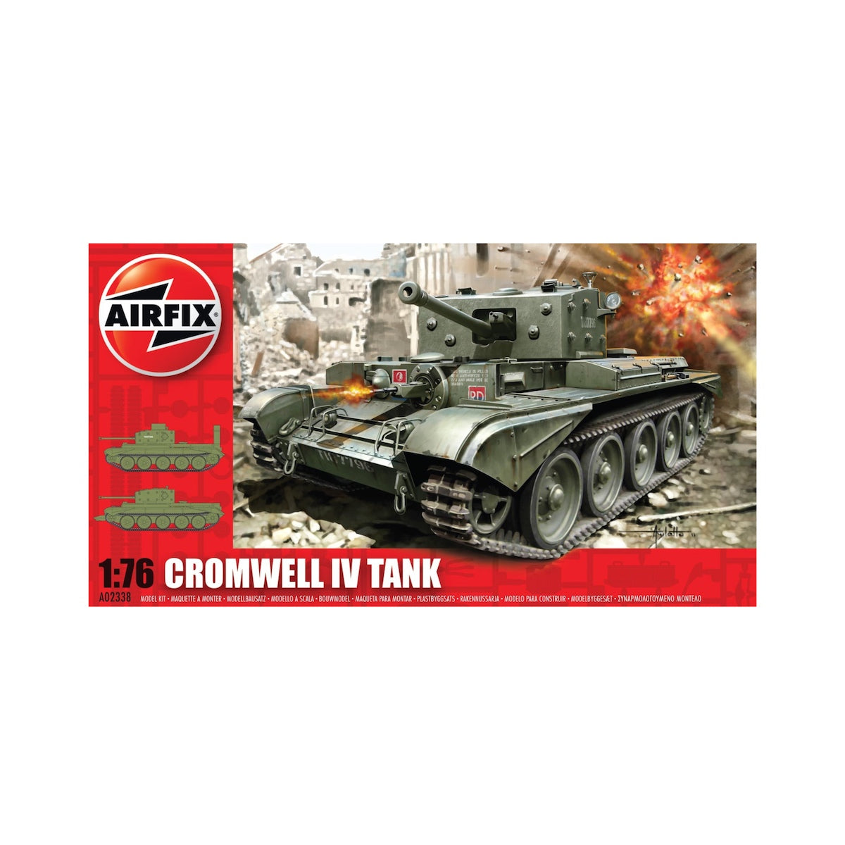 Airfix Military Vehicle Cromwell  Mk.IV Cruiser Tank Vintage Classics 1:76