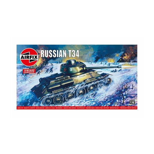 Airfix Military Vehicles Russian T34 Vintage Classics 1:76