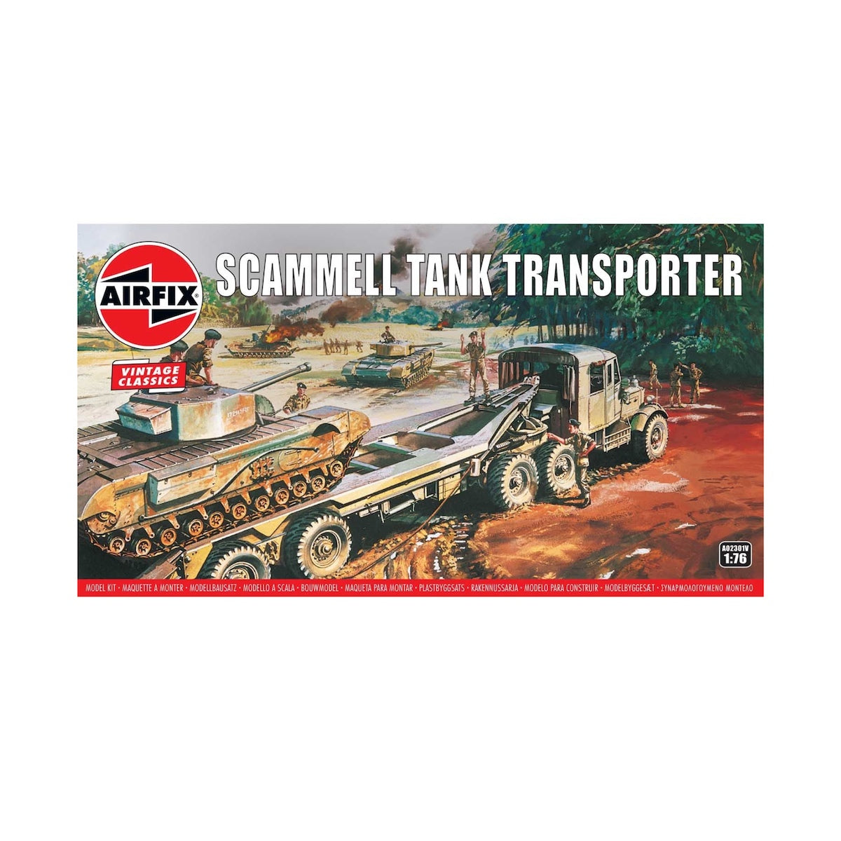 Airfix Military Vehicle Scammell Tank Transporter Vintage Classics 1:76