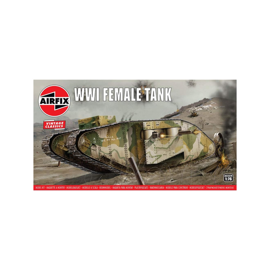 Airfix Military Vehicle WWI Female Tank Vintage Classic 1:76
