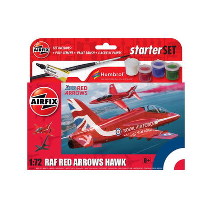 Airfix Starter Set RAF Red Arrows Hawk 1:72