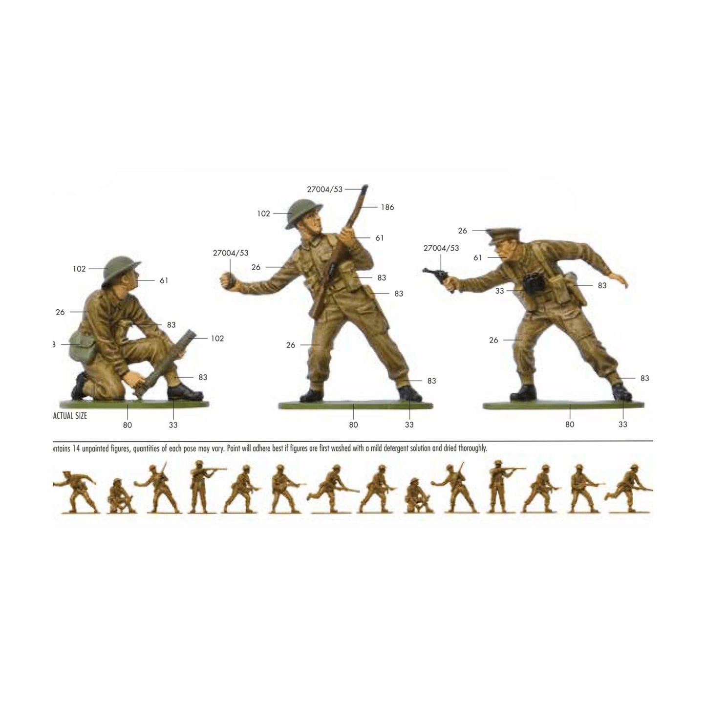 Airfix Figures WWII British Infantry Vintage Classics 1:32