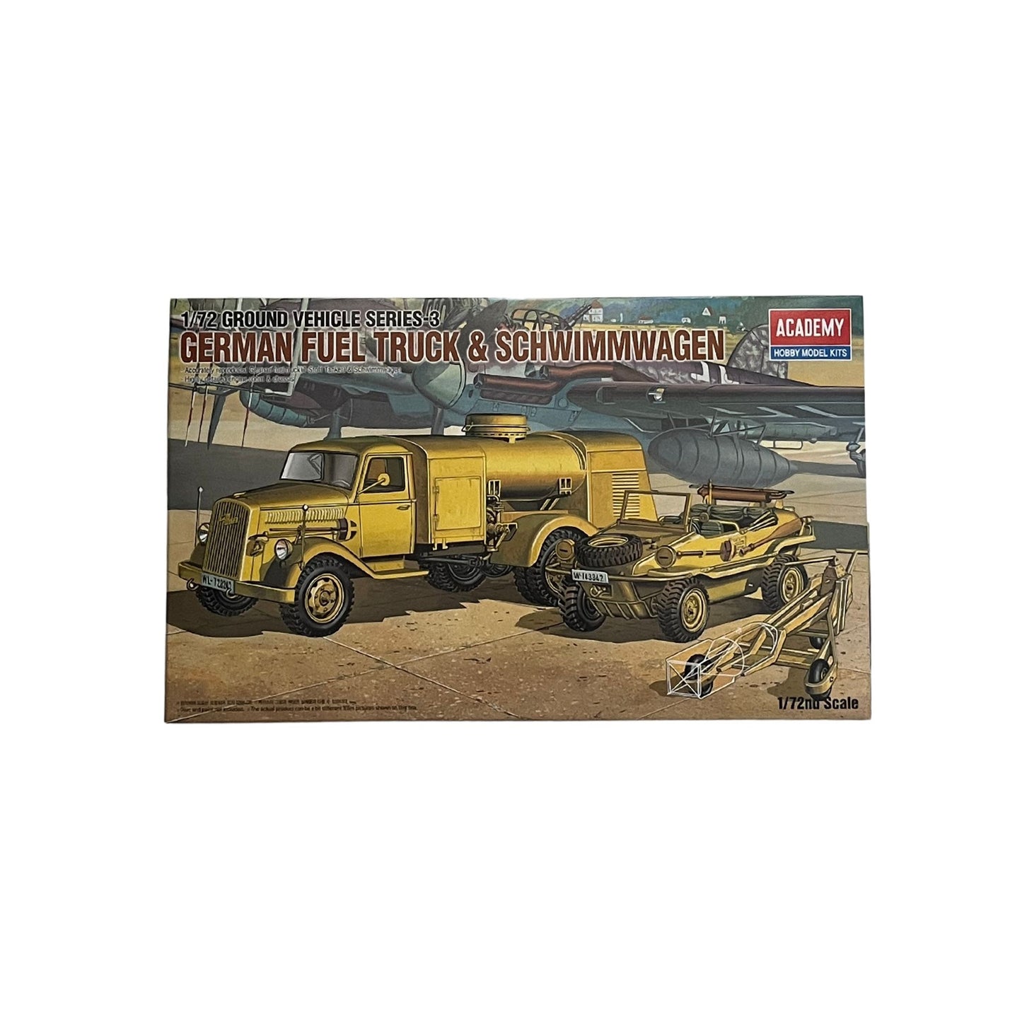 Academy model kit German Fuel Truck & Schwimwagen 1:72