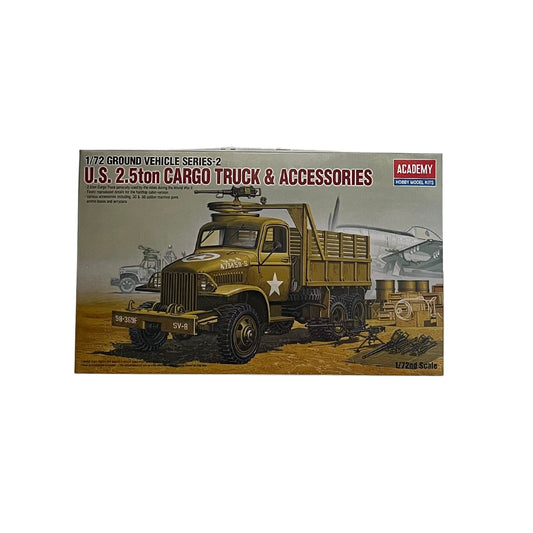 Academy model kit US 2.5 ton Cargo Truck & Accessories 1:72