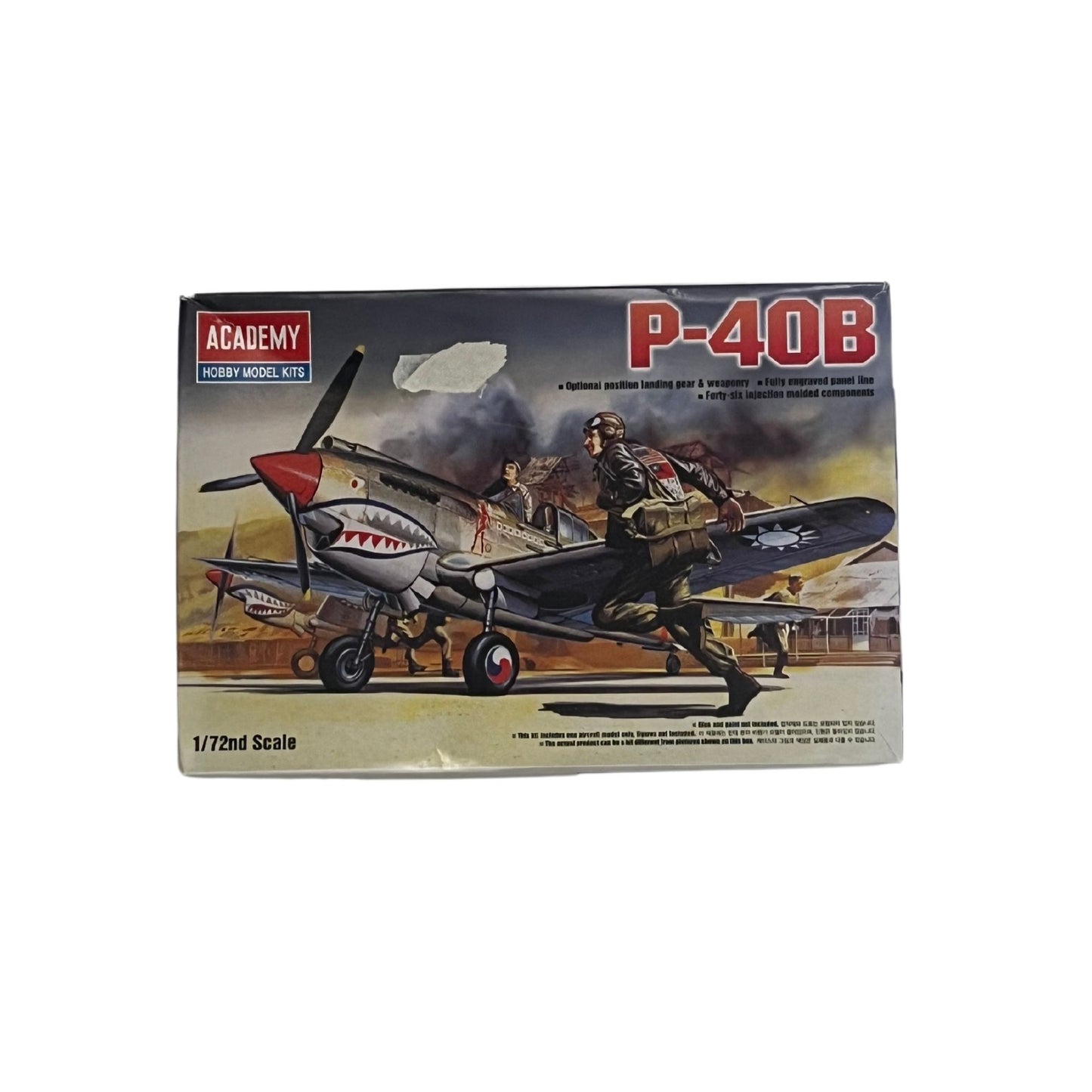 Academy aeroplane model kit P-40B Tomahawk 1:72