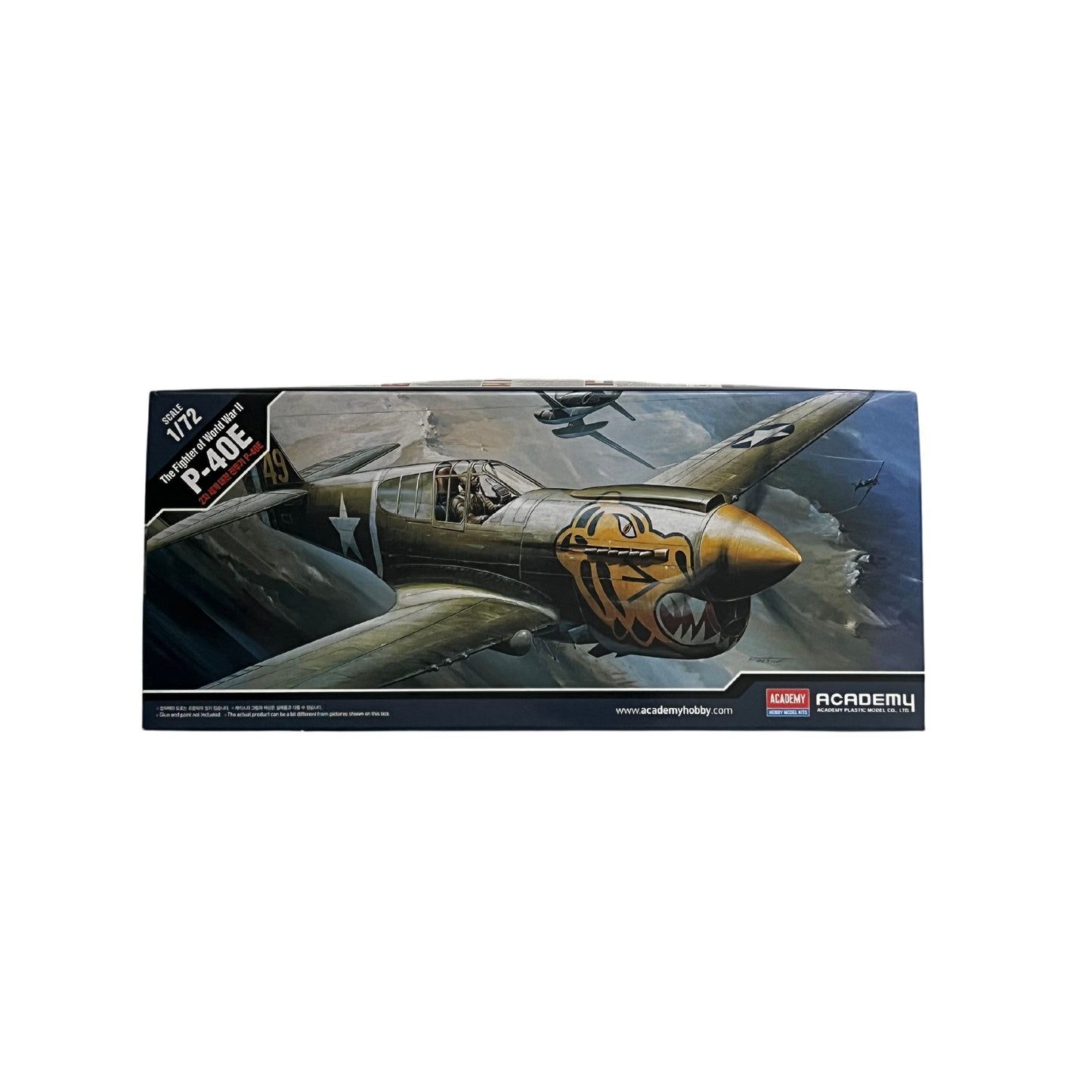 Academy aeroplane model kit The Fighter of World War II P-40E 1:72