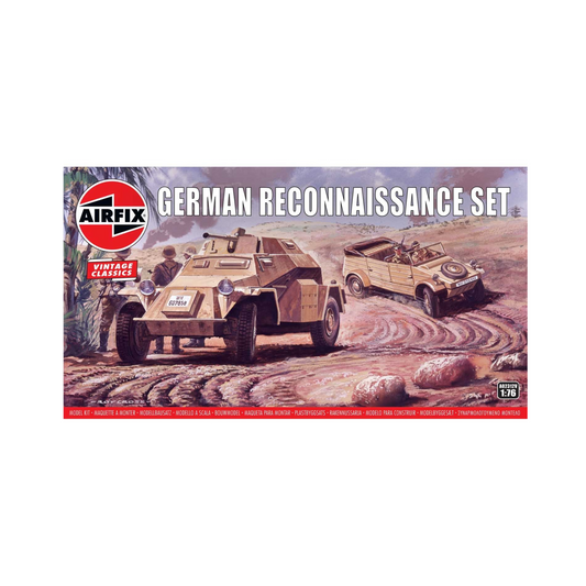 Airfix Military Vehicle German Reconnaissance Set Vintage Classic 1:76