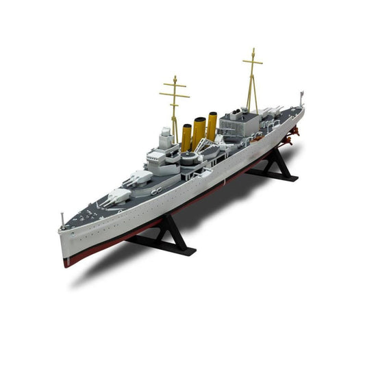 Detailed Airfix model of the HMS Suffolk. 