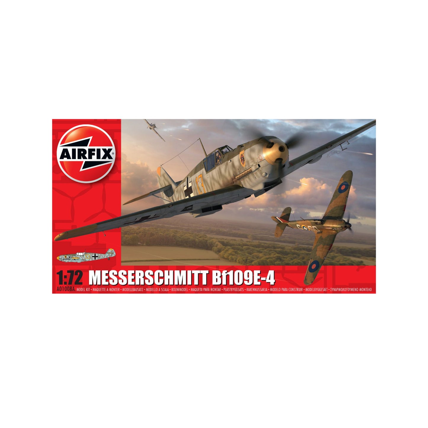 Airfix Aircraft Messerschmitt Bf109E-4 1:72