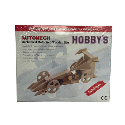 Automech mechanical motorized wooden kit -car