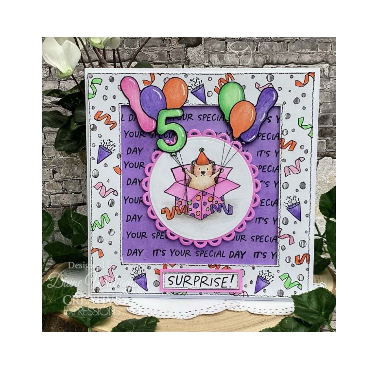 Jane's Doodles Balloons Clear Stamp Set