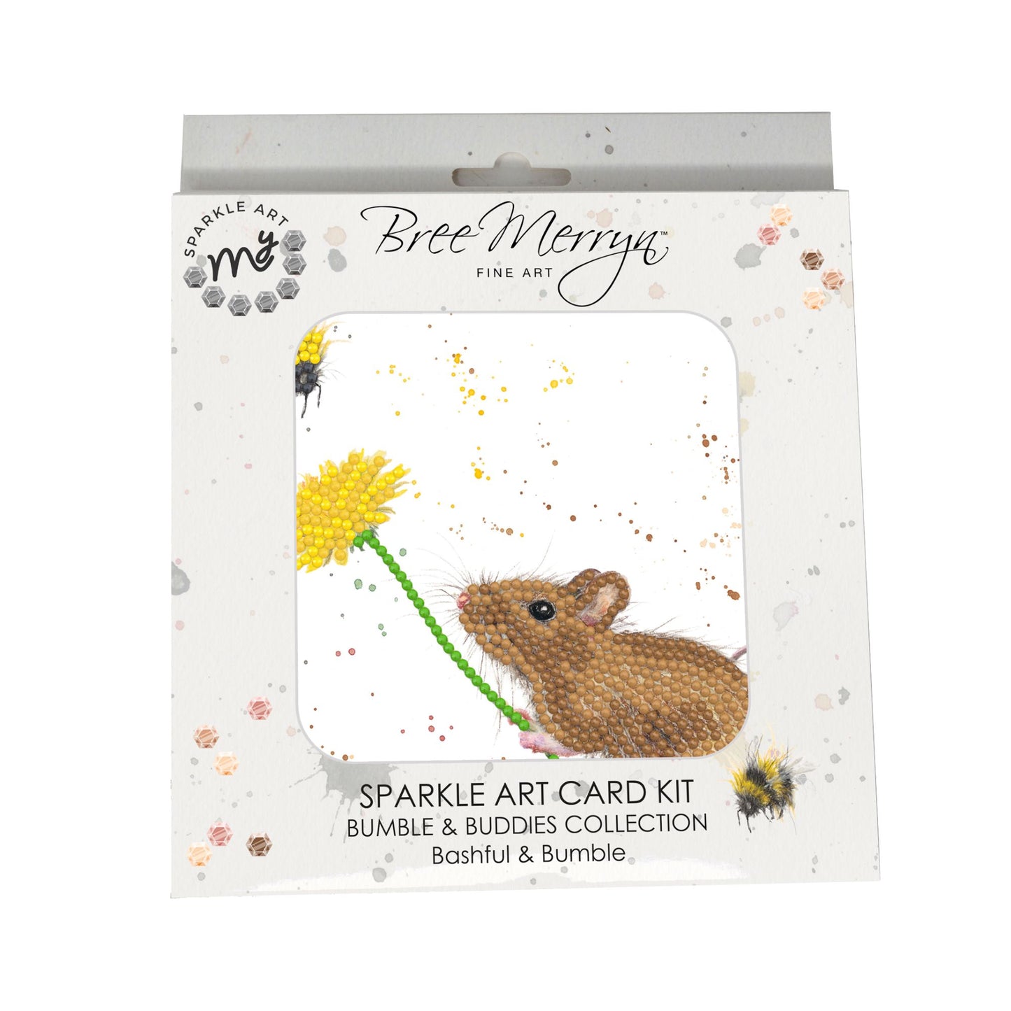 Bree Merryn Sparkle Art Bashful & Bumble Diamond Art Card