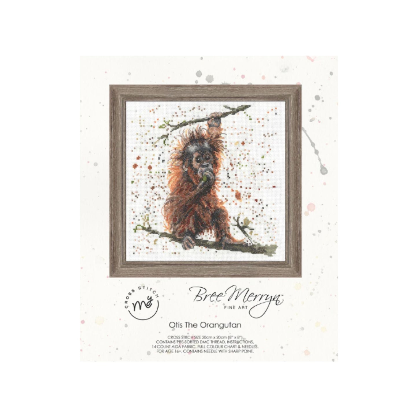 Bree Merryn  cross stitch kit - Otis the Orangutan