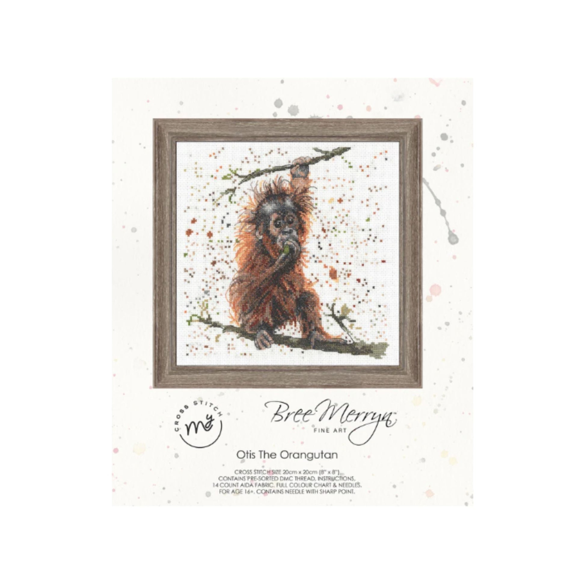 Bree Merryn  cross stitch kit - Otis the Orangutan