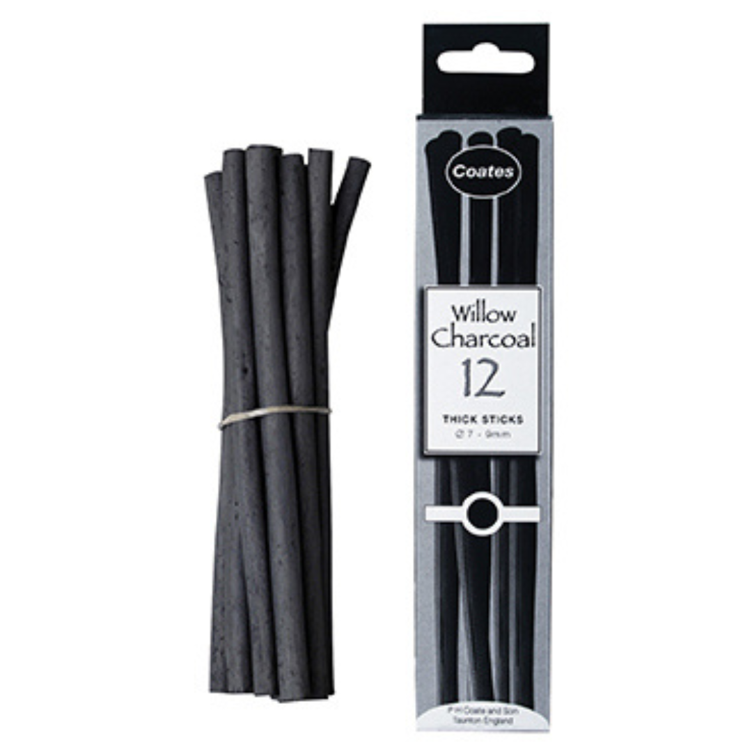 Willow Charcoal - 12 thick sticks