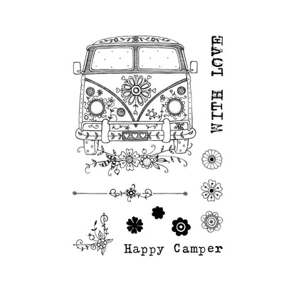 Pink Ink Designs camper van clear stamps