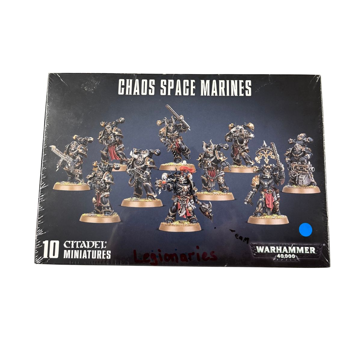 Old style box of Chaos Space Marines miniatures from Warhammer 40,000.