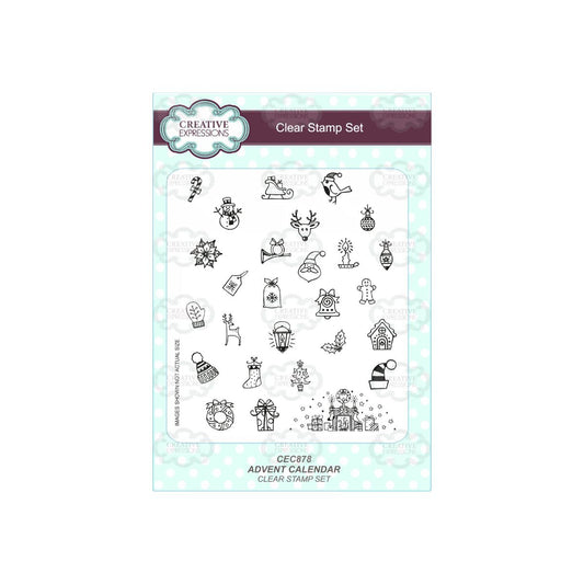 Creative Expressions Advent Calendar Stamp Set