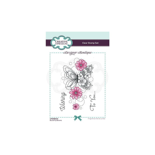 Creative Expressions Butterfly Blooms Stamp