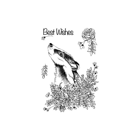 Creative Expressions Floral Wishes Clear Stamp