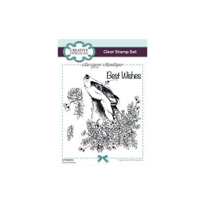 Creative Expressions Floral Wishes Stamp