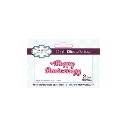 Creative Expressions Happy Anniversary Die