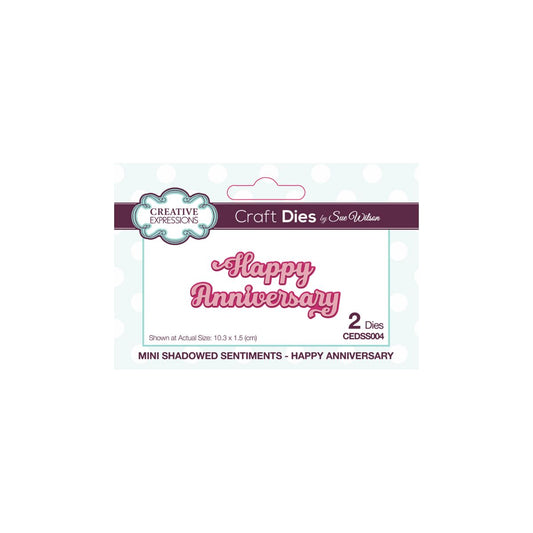 Creative Expressions Happy Anniversary Die