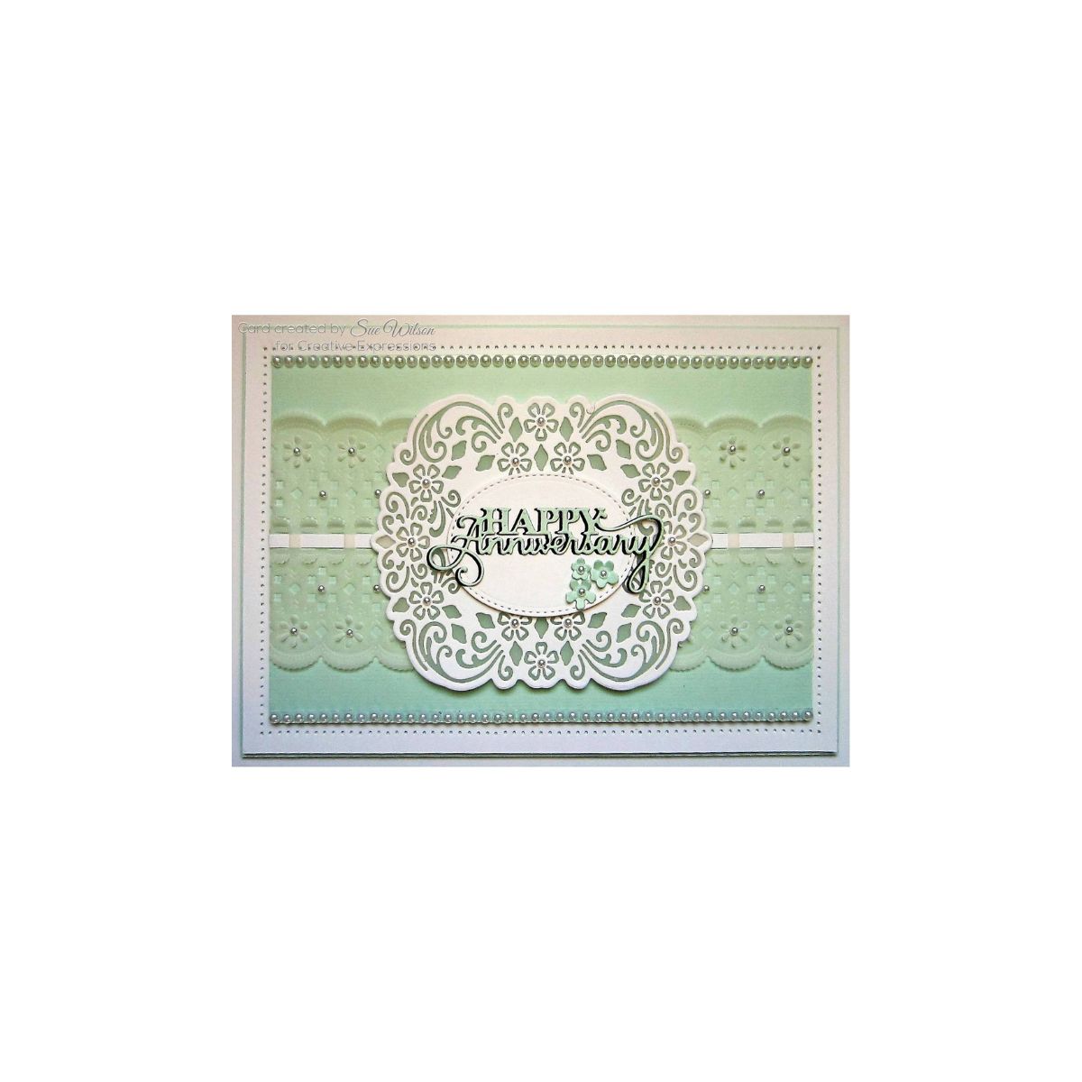 Creative Expressions Happy Anniversary Sample Card