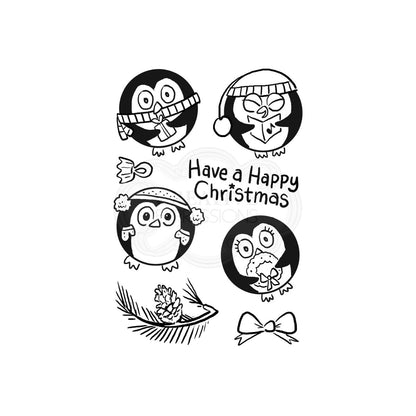 Creative Expressions Penguin Baubles Clear Stamp