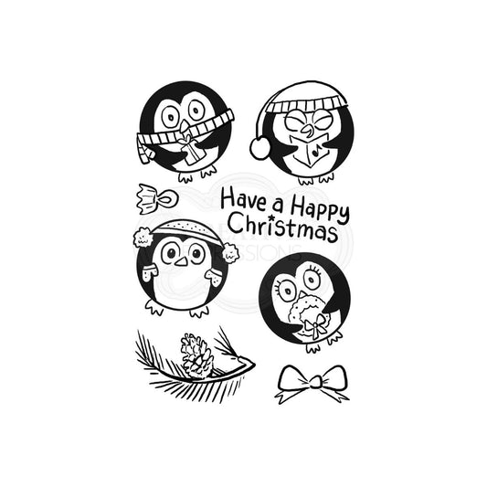 Creative Expressions Penguin Baubles Clear Stamp