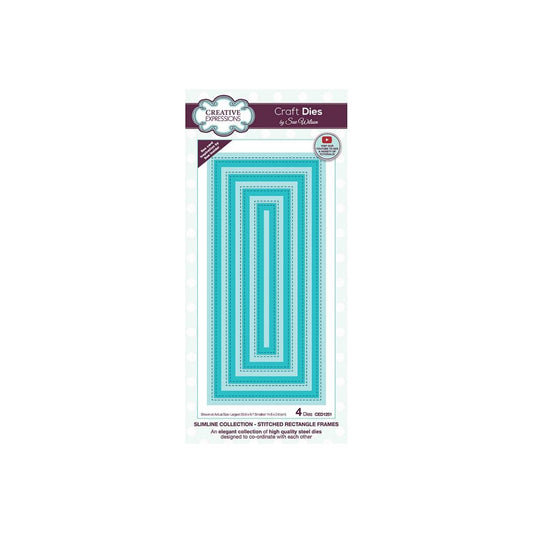 Creative Expressions Stitched Rectangle Frames Die Set