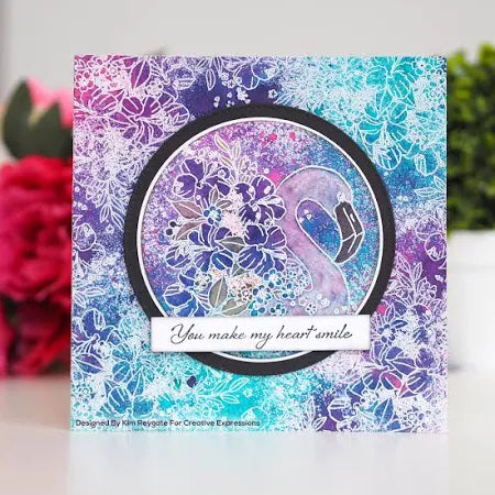 Creative Expressions Tropical Flamingo Sample Card