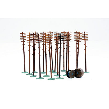 Telegraph Poles 00 Plastic Scale Model Kit