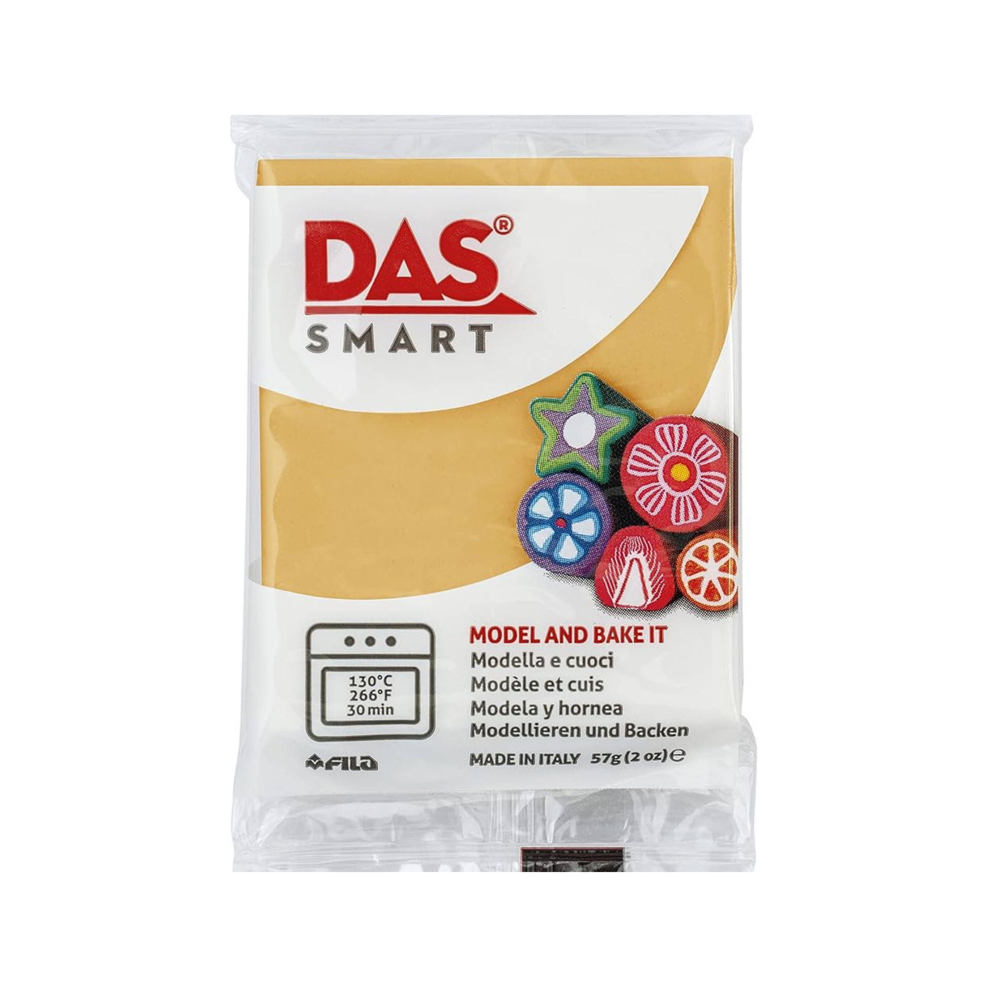 DAS smart oven bake clay 57g- gold metallic