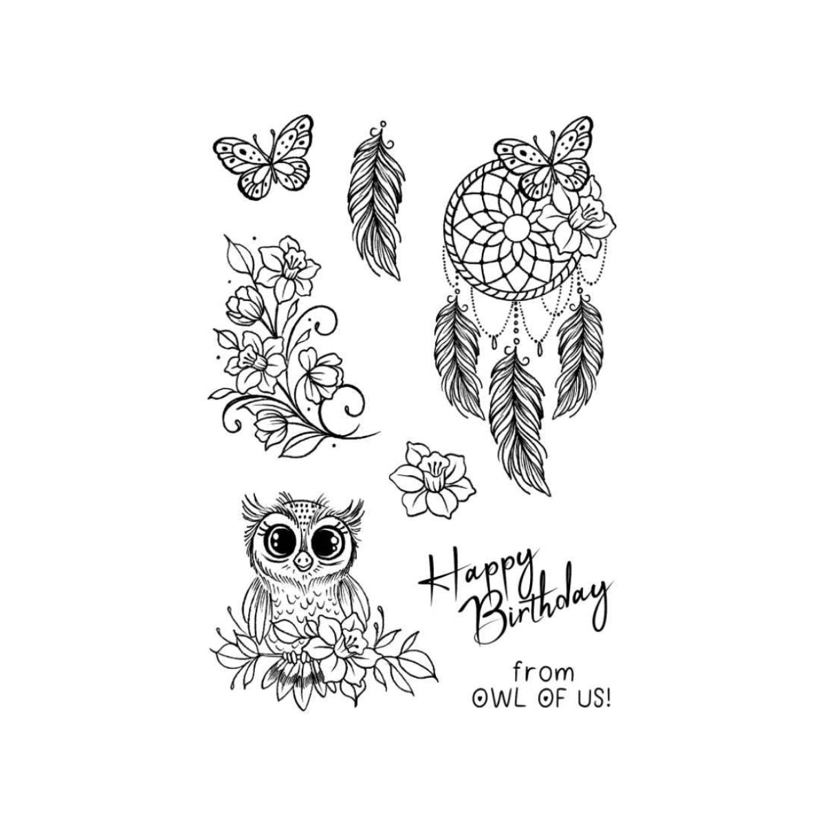 Designer Boutique From Owl of Us Clear Stamp Set