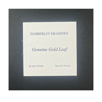Genuine loose leaf 23.5 carat gold leaf from Habberley Meadows. 