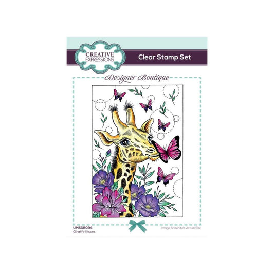 Giraffe Kisses Clear Stamp Set
