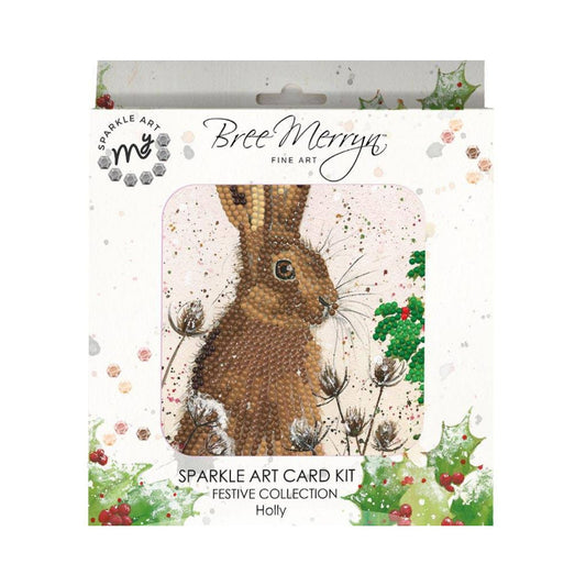 Bree Merryn Sparkle Art Holly Diamond Art Card