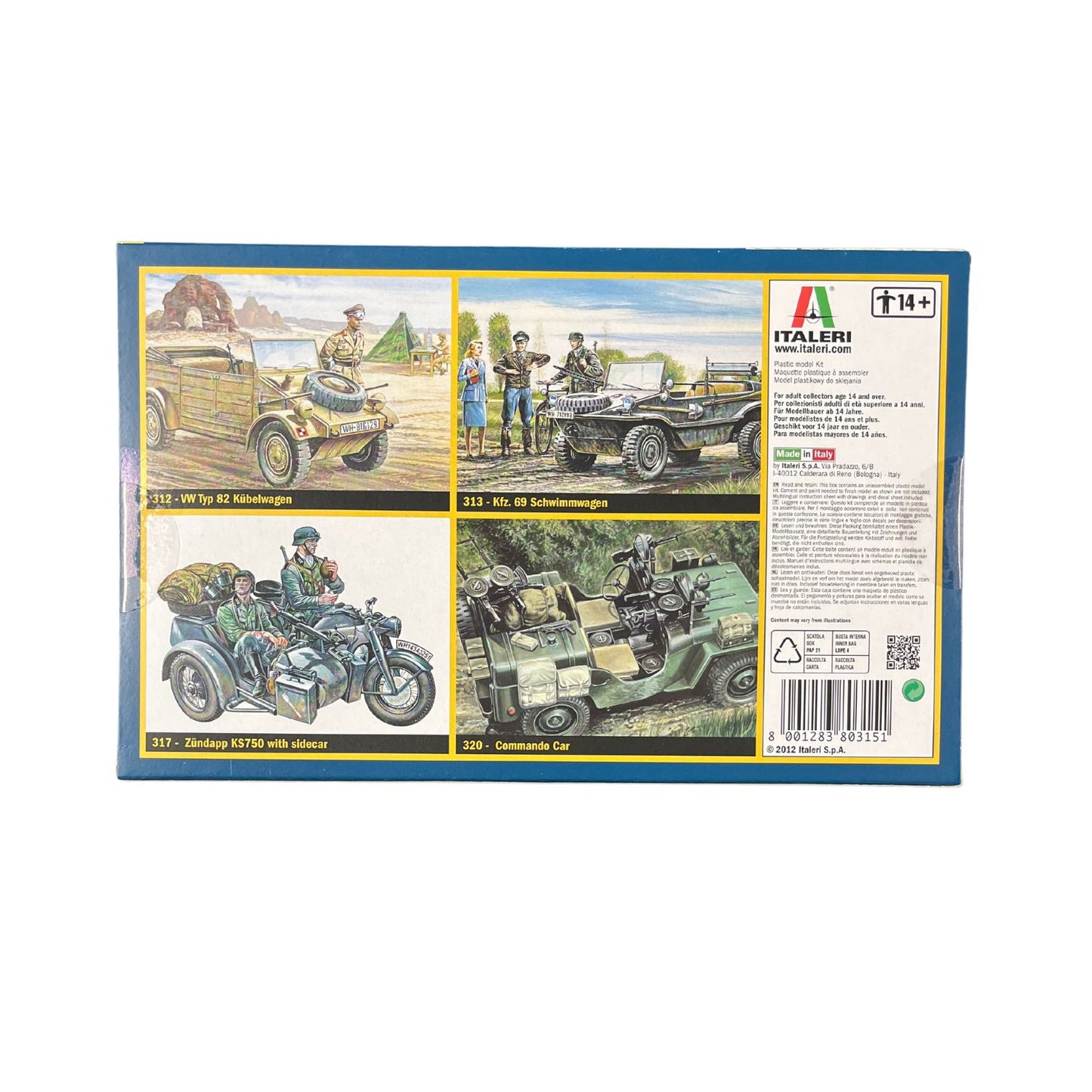 Italeri BMW R75 Motorcycle with sidecar 1:35