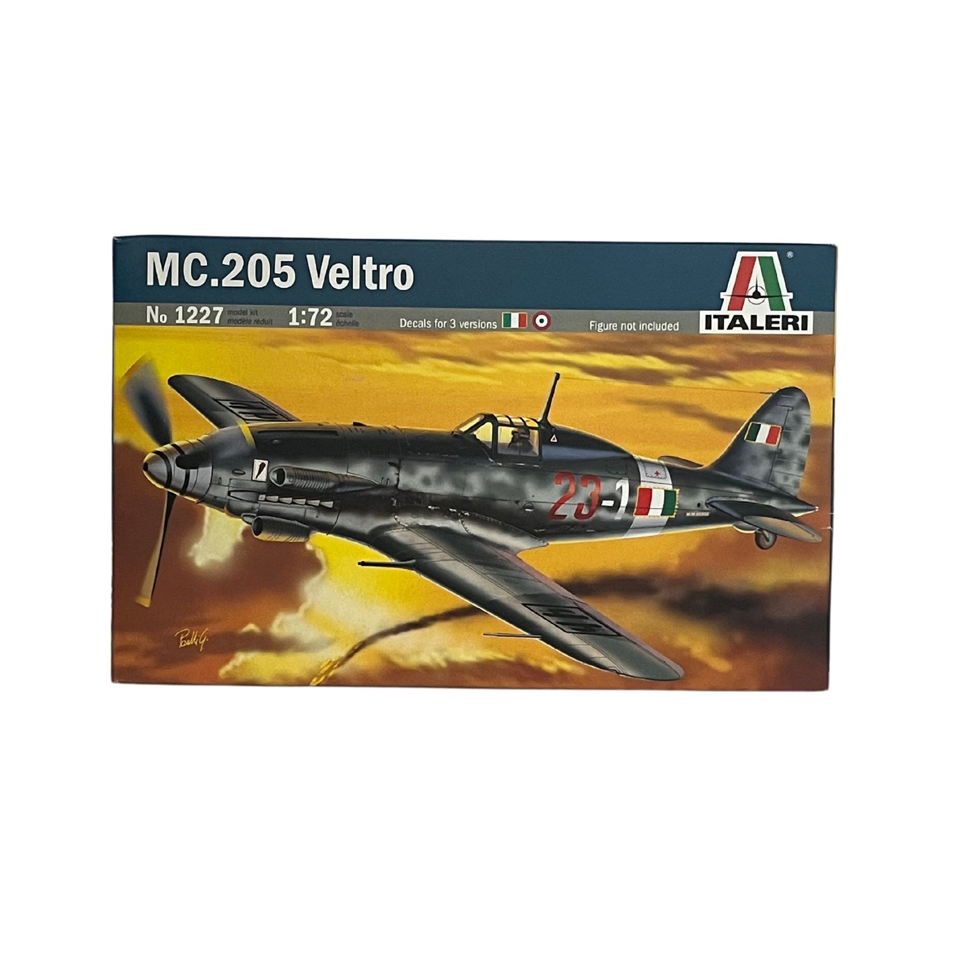 Italeri model aeroplane kit MC.205 Veltro 1:72