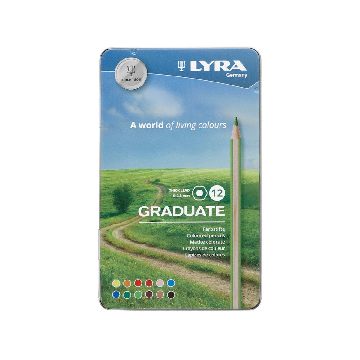 Lyra Graduate Colour Pencil Set (12 in metal tin)