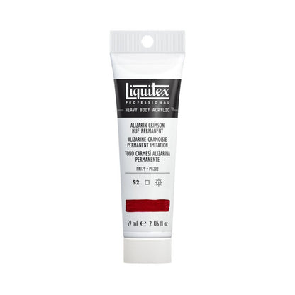 A tube of Liquitex heavy body acrylic 59ml in alizarin crimson hue permanent
