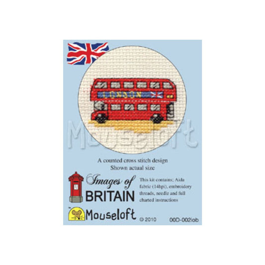 Images of Britain London Bus Mini Cross Stitch Kit