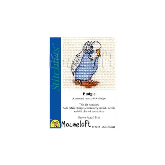 Stitchlets Budgie Cross Stitch Kit