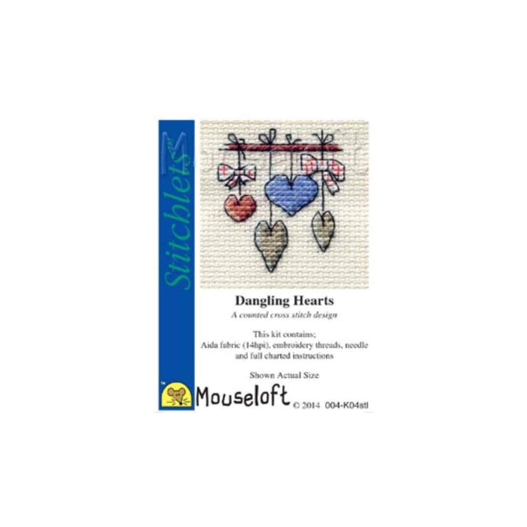 Stitchlets Dangling Hearts Cross Stitch Kit