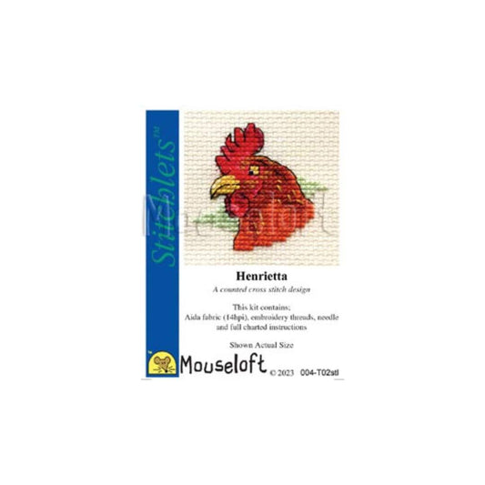 Stitchlets Henrietta the Hen Cross Stitch Kit