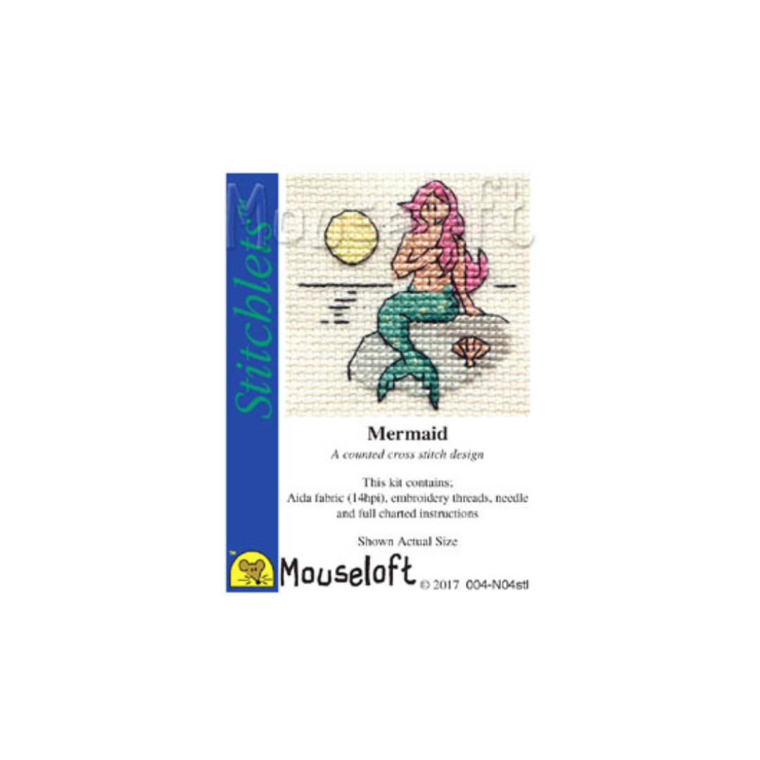 Stitchlets Mermaid Cross Stitch Kit